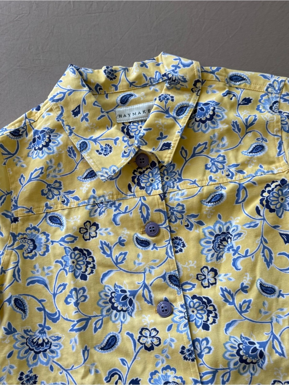 Vintage Haymaker Cotton Floral Shirt Jacket - Picture 7 of 8